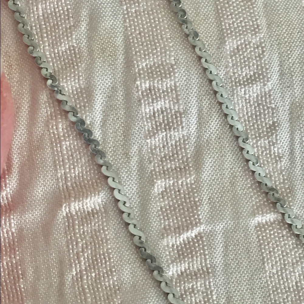 Serpentine link 24inch silver chain